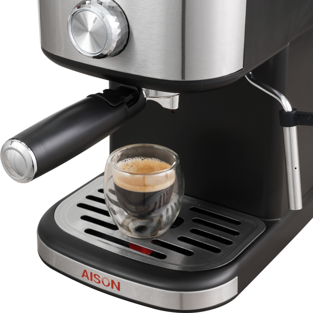 20 Bar High Pressure Pump Espresso Coffee Maker Cappuccino Machine Digital Control With 4 Buttons For ON/OFF