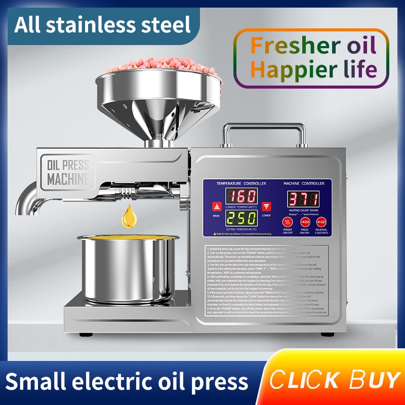 Hot Sale All Kinds Of Seeds Mini Automatic Oil Extract Machine Home Cold Oil Press Machine With Best Price