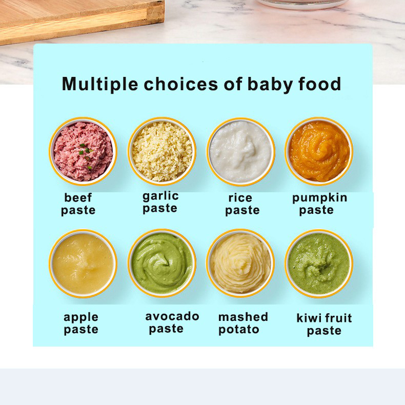 Multi Functional Baby Food Maker One Button Press Baby Food Blender Usb Charge Electric Baby Food Processor