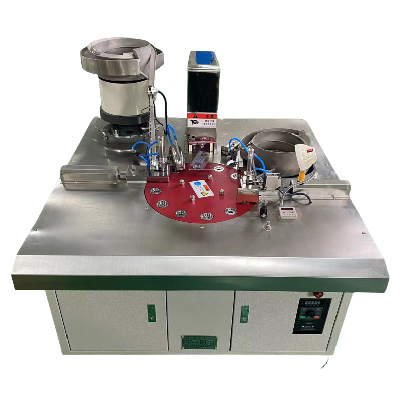 Automatic Feeding Decorative Fabric Button Making Cover Button Covering Machine