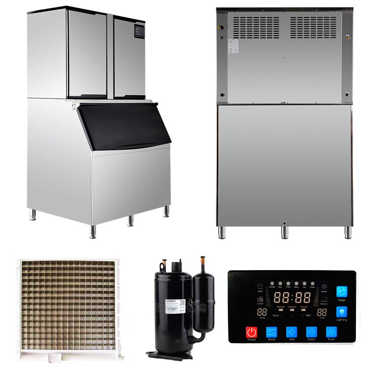 commercial 1000kg/24h ice maker cube Industrial ice making machine for bar