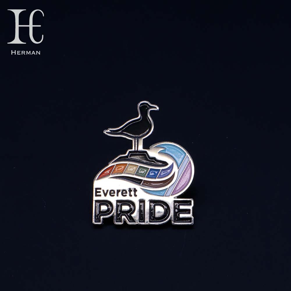Custom metal enamel pin Magnet Badge Fashion Art Trend Commemorative Medallion Factory's latest model promotion no MOQ
