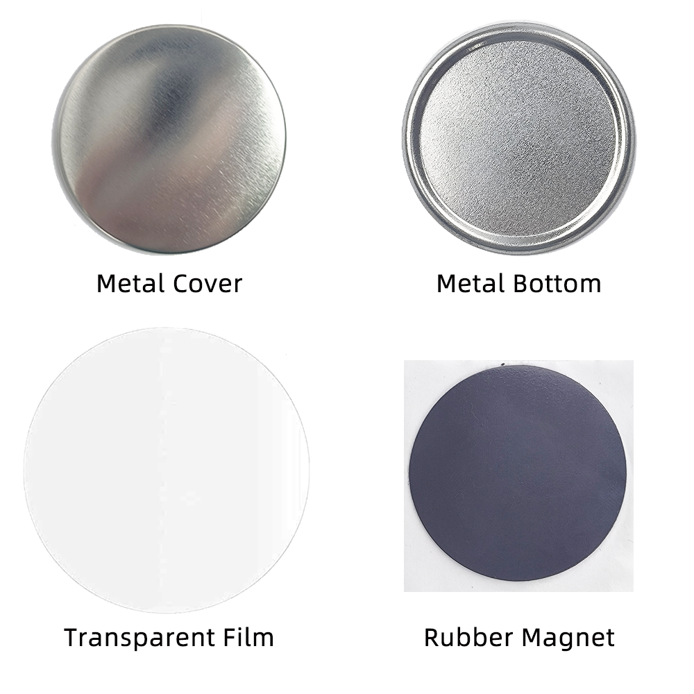 58mm 2.28in Round Magnet Making Machine Kit Including Machine Cutter and 100sets Magnet Materials for Home Decoration
