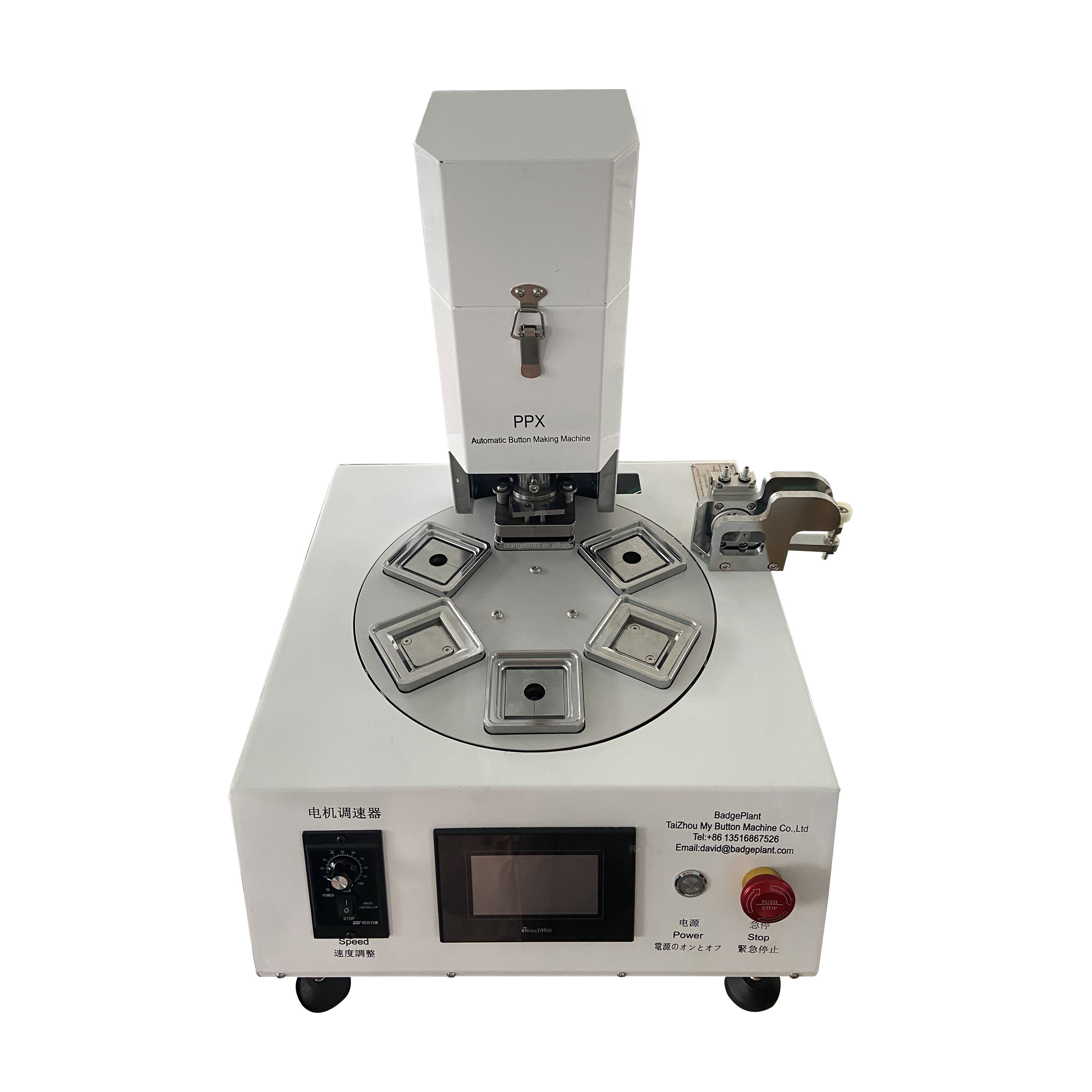 PPX Pneumatic Machine For 50*50mm 2*2Inch Fridge Magnet Pin Badge Making Semi-Automatic