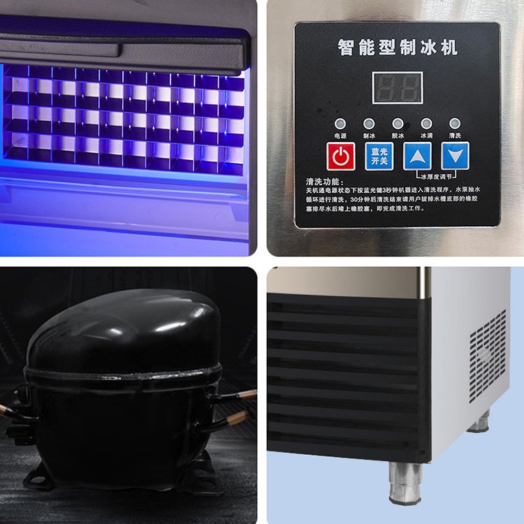 High quality Stainless Steel Icemaker Machine Automatic Ice Making Machine Beer Bar commercial ice maker machine