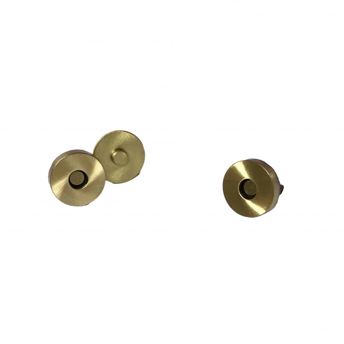 18mm Antique brush Copper Magnetic button for handbag Plain Metal snaps for purse and clothes