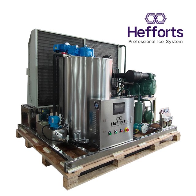 fully automatical Raking System Flake Ice Machine For Fishery And Concrete Cooling