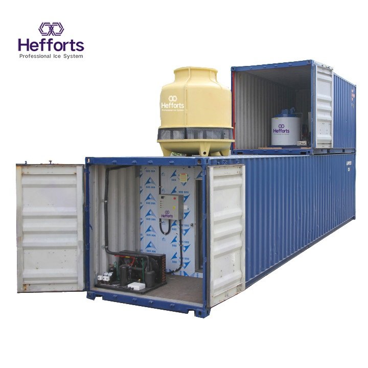 fully automatical Raking System Flake Ice Machine For Fishery And Concrete Cooling