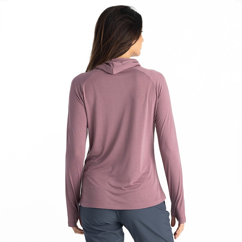 Custom Women's Lightweight Bamboo Hoodie UPF 40+ Sun Protection Moisture Wicking Hoodie Breathable Bamboo Viscose Outdoor Shirt