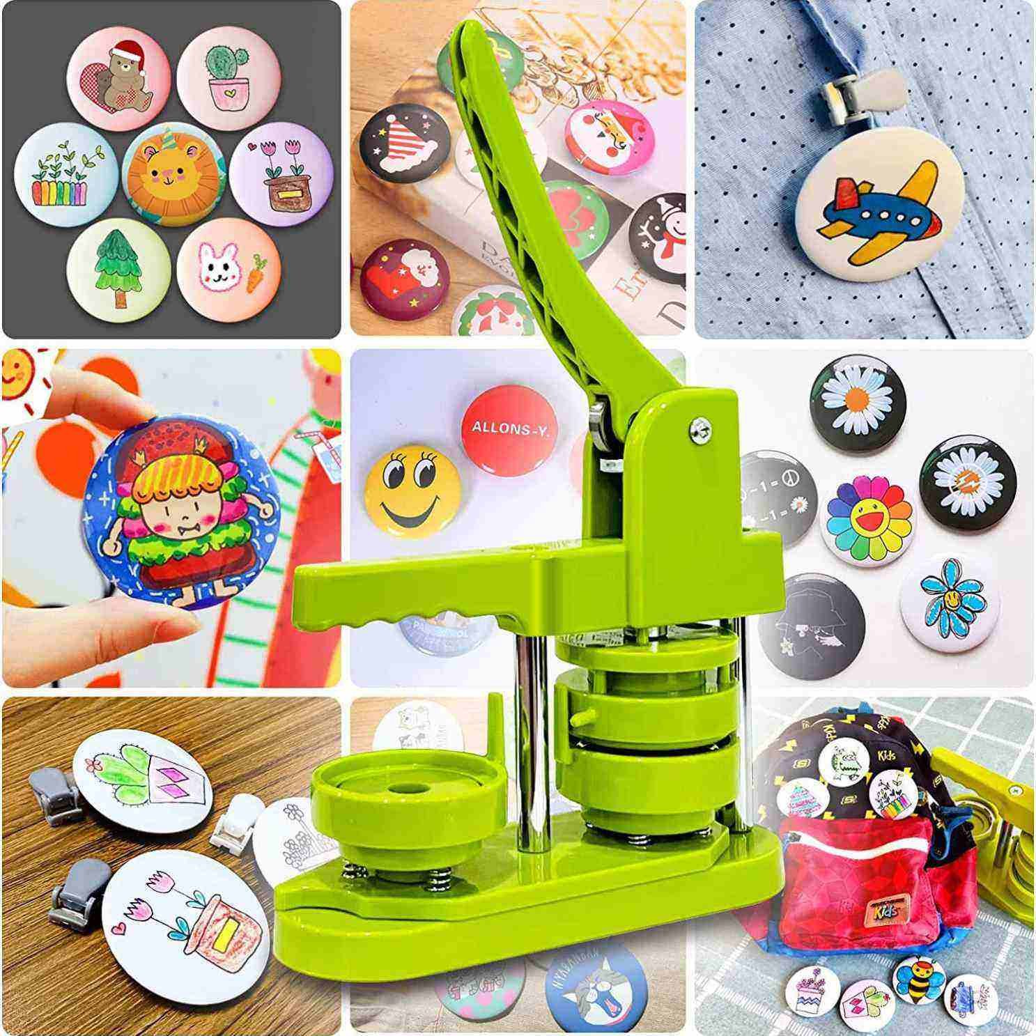 58mm DIY Badge Handmade Button Maker Button Badge Machine Pin Button Badge Holder Makin Machine New Plastic Rotation Round Base