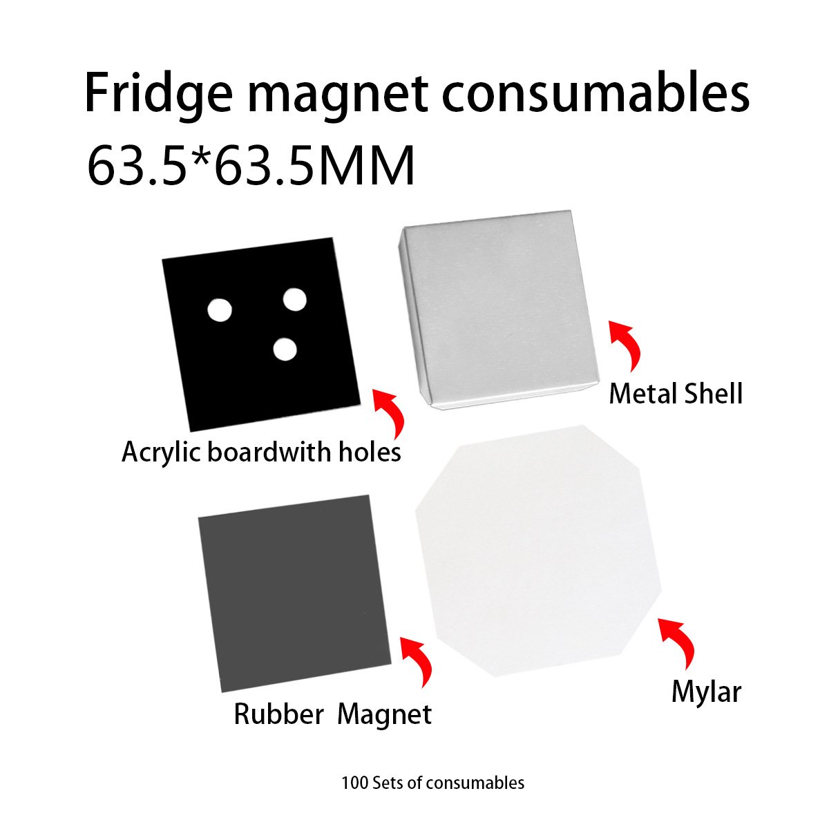 Fridge Magnet Maker Photo Magnet Maker Machine Square Fridge Magnet Making Machine Kit Including Materials And Paper Cutter