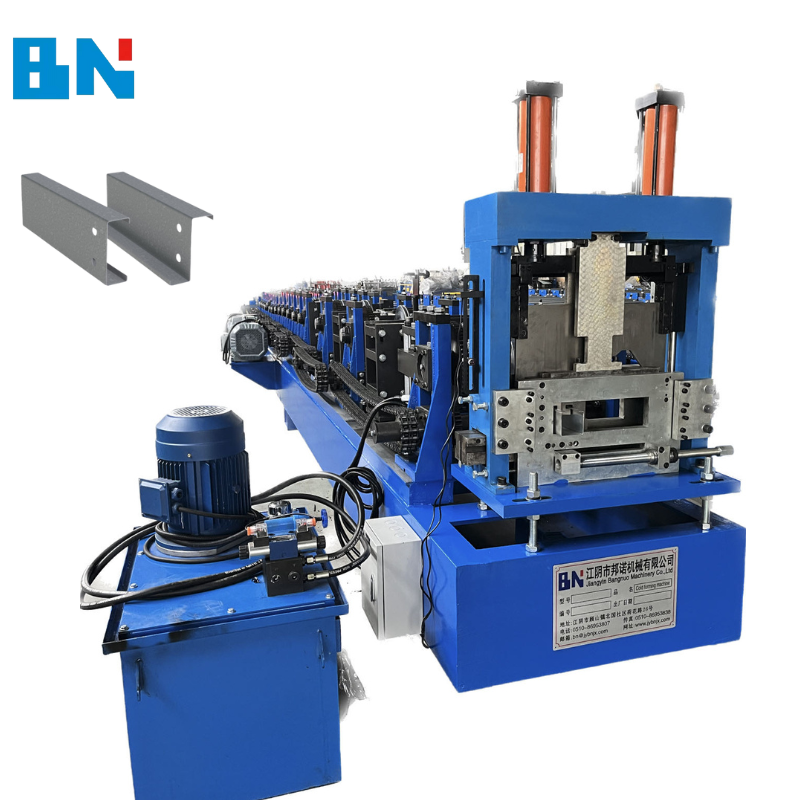 Automatic control one-button change profile 80mm-400mm C U M Z Sigma purlin rolling forming machine CU purlin machine