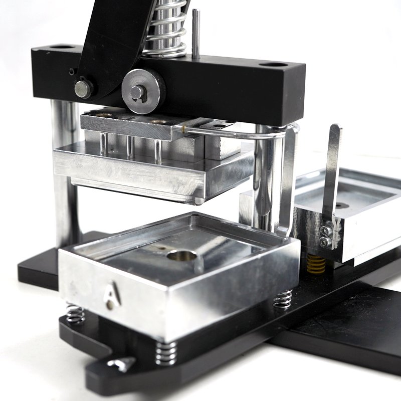 DIY Gifts Rectangle Shape Fridge Magnet Button Badge Rotate Button Maker Punch Press Machine