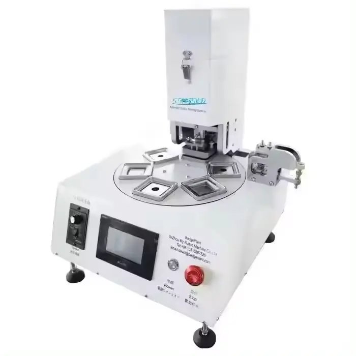 Semi-automatic High Quality Pneumatic Badge Making Machine Fridge Magnet Button Machine New in Stock and Ready to ship