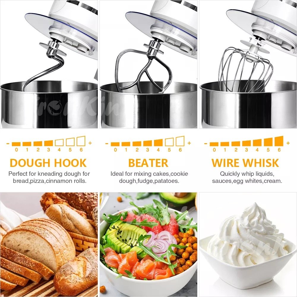 Grind meat squeeze juice beat cream three in one egg and bread making machine knead dough and dough household chef machine