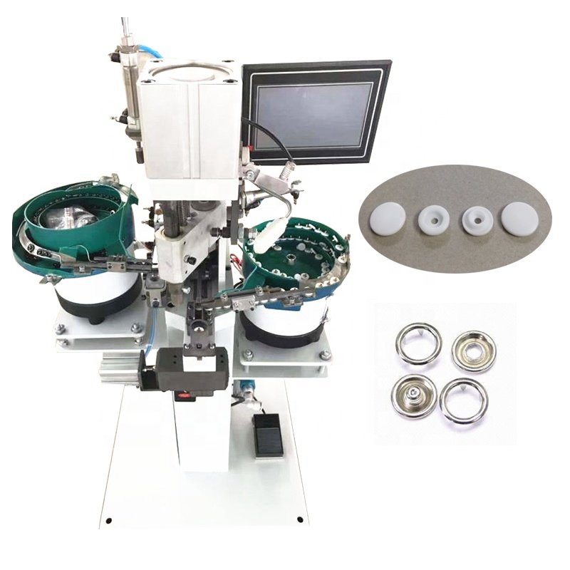 Snap Press Button Automation Attaching Machine