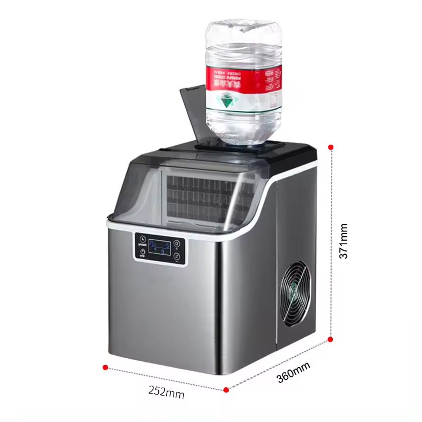 Ice Maker Machine 20kg Mini Portable Ice Cube Block Making Automatic Countertop Ice Machines For Business Price Commercial Home