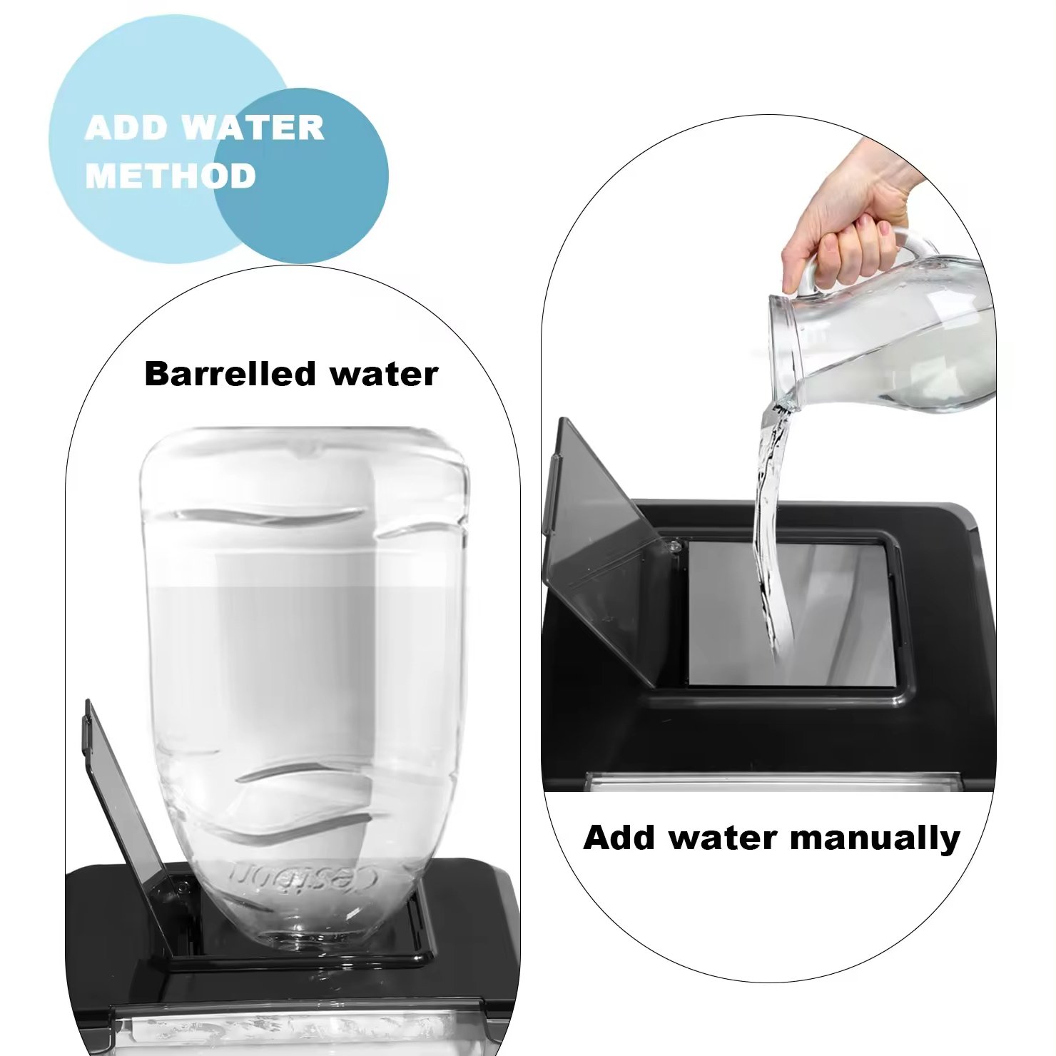 Ice Maker Machine 20kg Mini Portable Ice Cube Block Making Automatic Countertop Ice Machines For Business Price Commercial Home