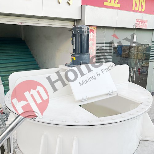 100L 500L 1000L 2000L 5000L PP Plastic Mixers Mixing Tank with agitator liquid bleach Anti corrosive polypropylene tank mixer
