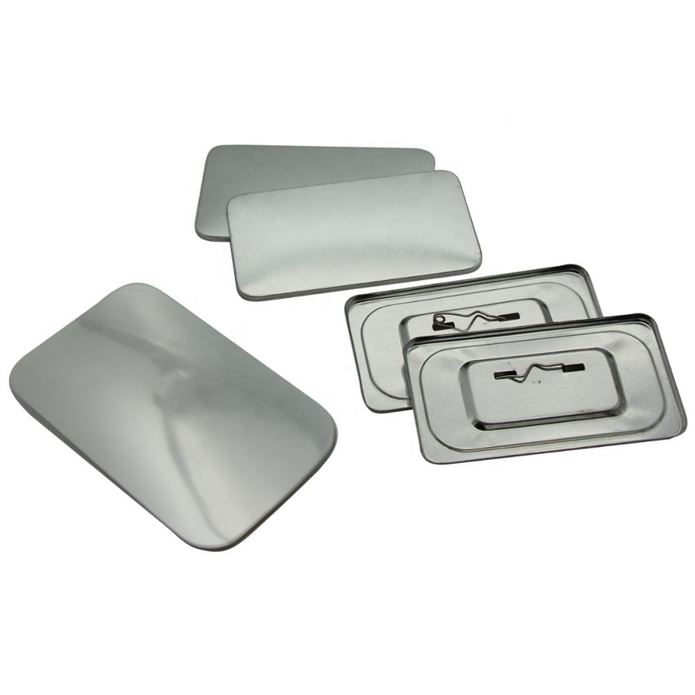 Metal pin insignia 50x90mm rectangle button pin badges parts
