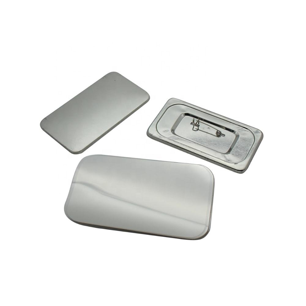 Metal pin insignia 50x90mm rectangle button pin badges parts