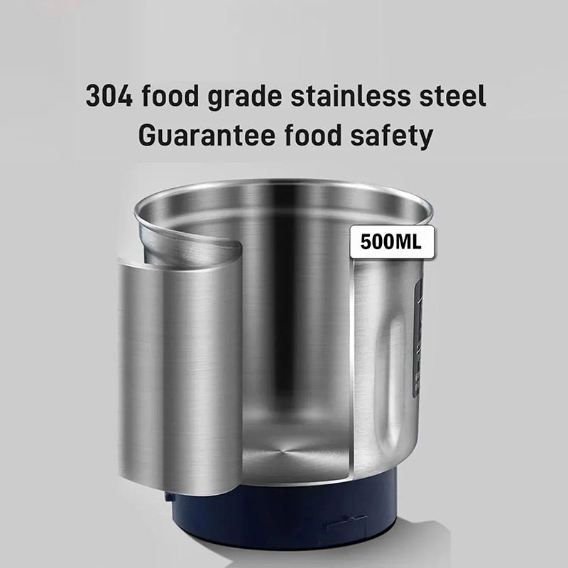 Stainless steel grinder electric blender Household Charging Electric Press mixer coffee bean powder making Dual use