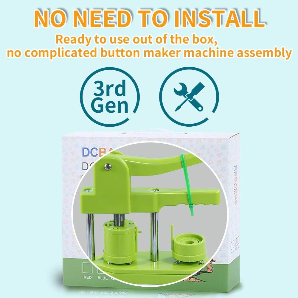 Button Parts Pictures Circle Cutter Magic Book Children DIY Gifts Christmas Maker Kit Punch Press Button Badge Maker Machine