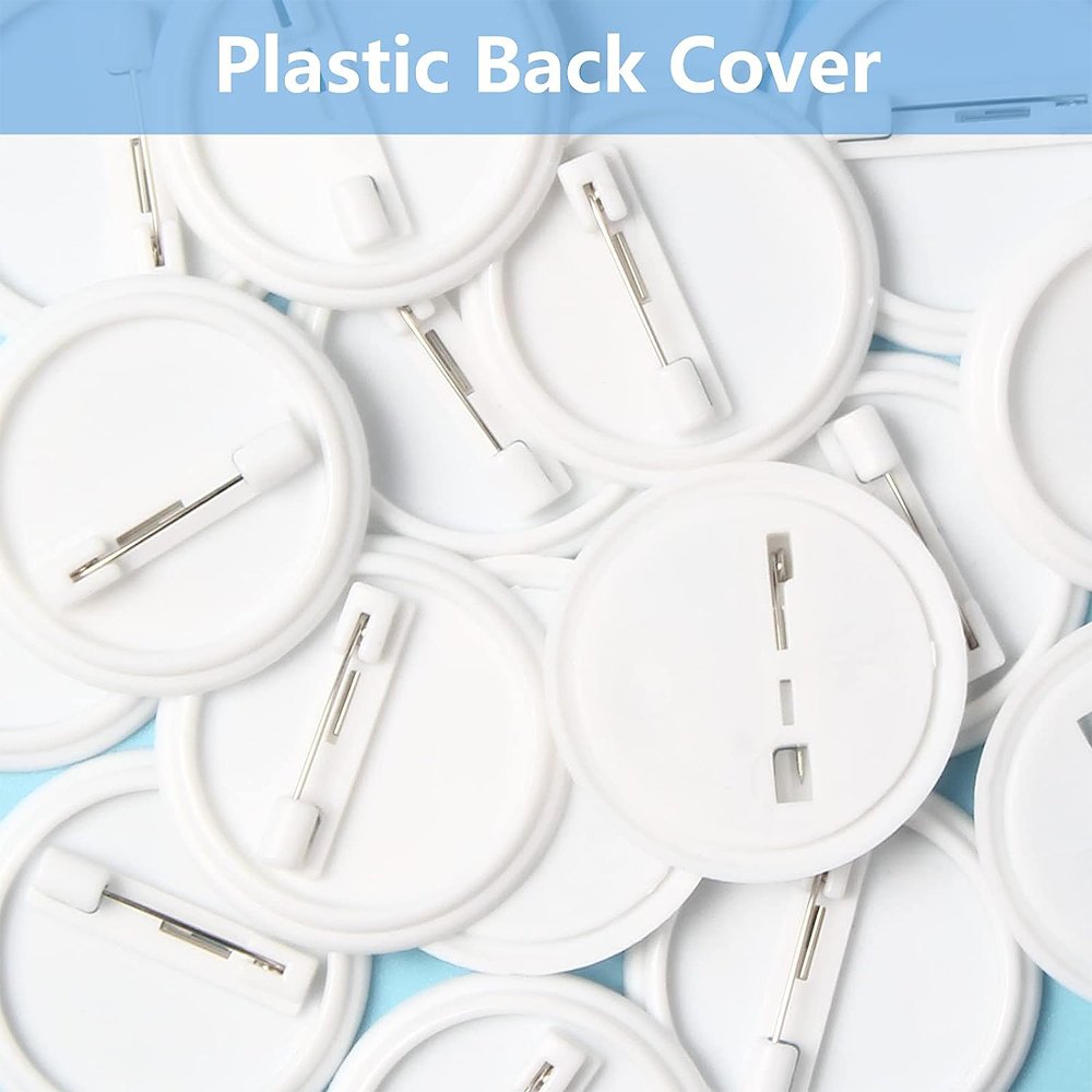 Promotional Custom Logo Sublimation Round Kpop Anime Safety Pin Back Tin Maker Blank 75mm 44mm 58mm Metal button Pin Badge