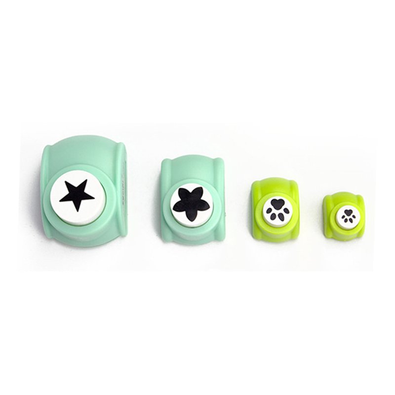 Factory customized shape button craft paper mini embossing puncher machine for children's DIY handicrafts