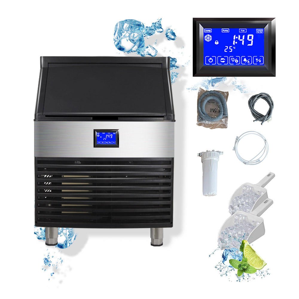 Ice Block Making Machines 120kg Automatic Ice Cube Maker Commercial Ice Maker Machine For Business Price