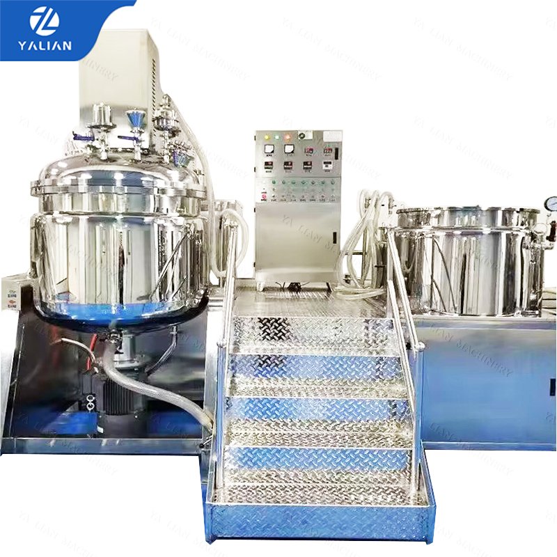 low price liquid soap detergent shampoo cosmetic cream making vacuum emulsifying homogenizer agitator mixer tank machine
