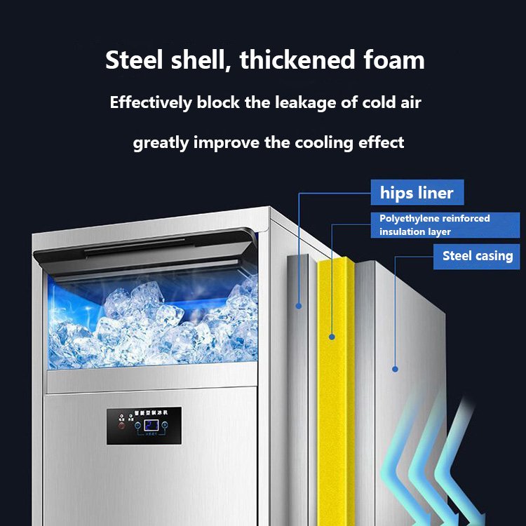Modern New Stainless Steel Ice Machine commercial Square Block Ice maker Machine mini portable Ice Making maker