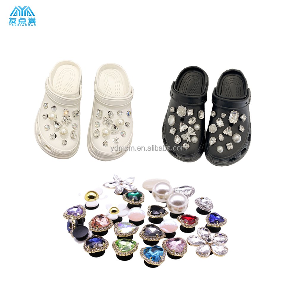 2024 hot croc charm ornaments making machine Sandals decoration Button assembly machine