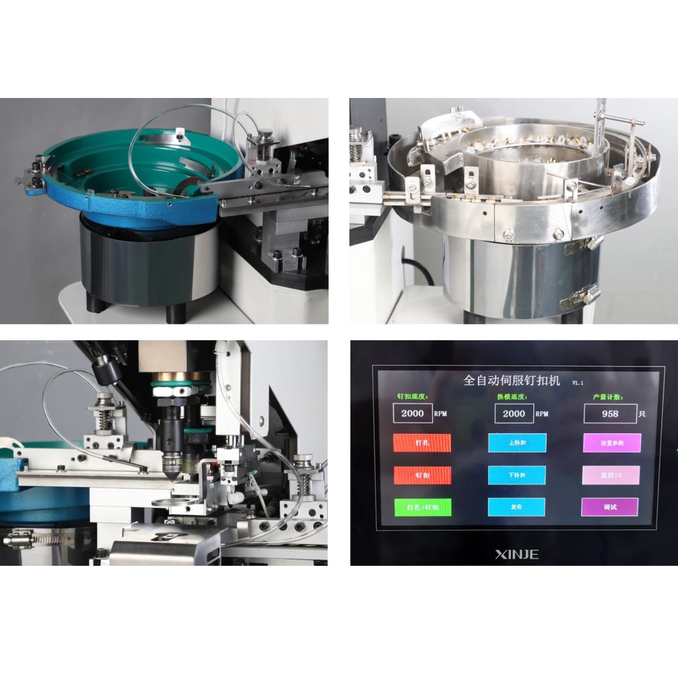 BT-718-A High Efficiency buttons making machines snap button machine Automatic for Clothes made of various materials