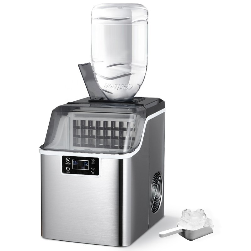 2023 Intelligent LCD panel industrial ice cube maker /automatic commercial ice cube making machine