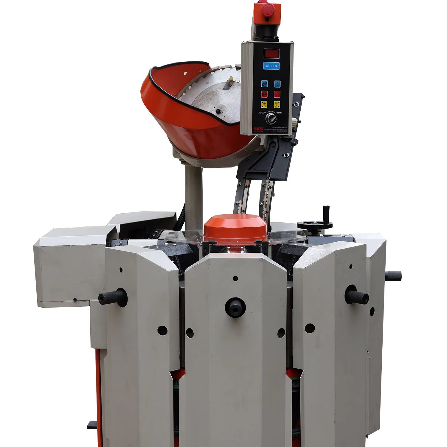 Double-Speed Fully Automatic Single Side Button Making Machine