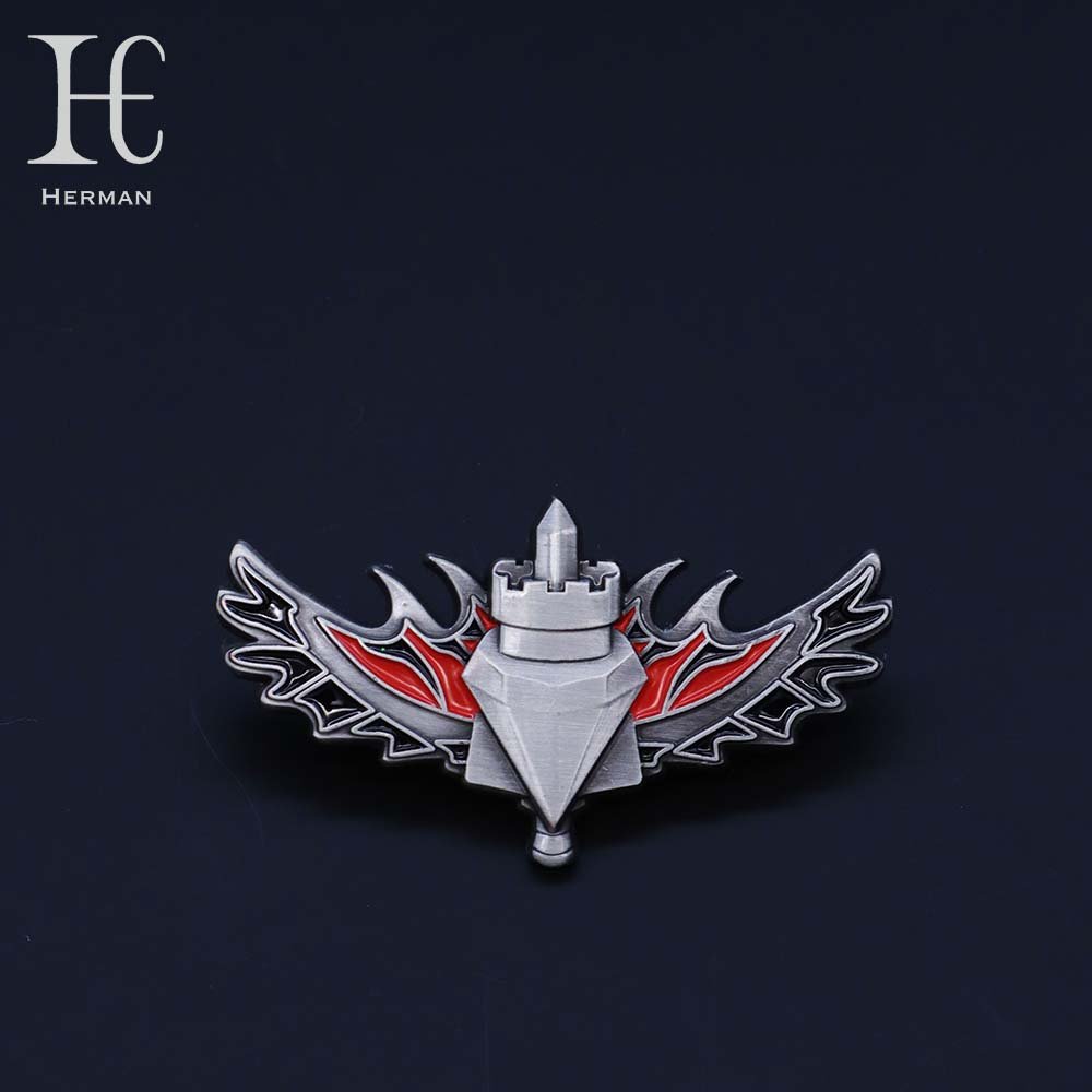 Custom metal enamel trend cool badge event commemorative medal enterprise famous brand factory promotion no MOQ