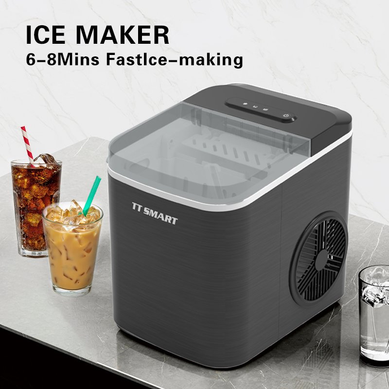 Portable Electric 110v/220v Automatic Stainless Steel Housing Ball Ice Maker Making Machine