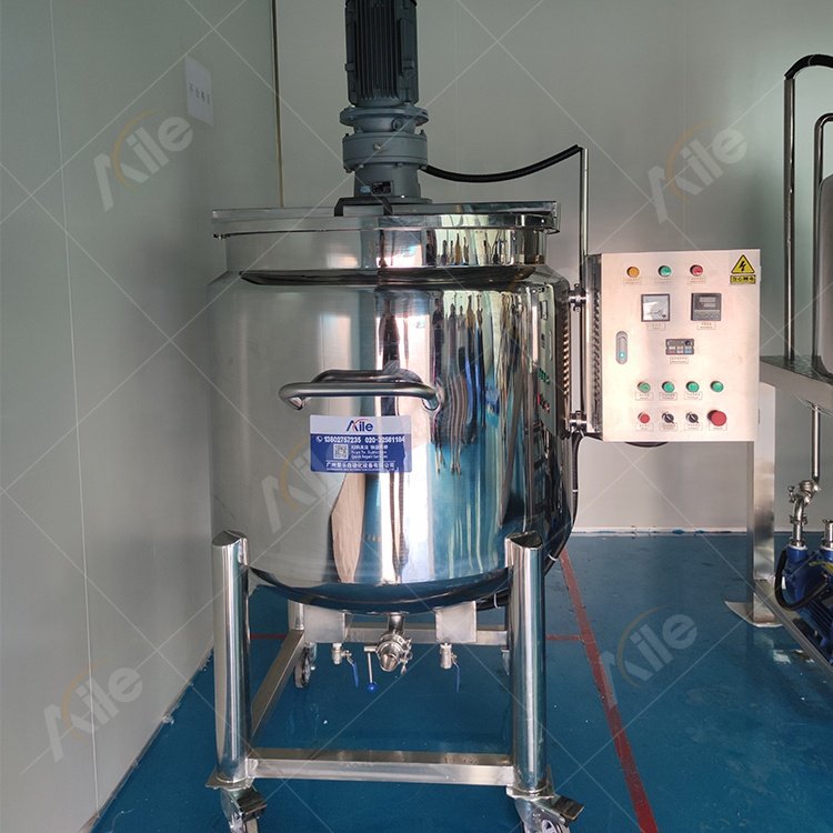 Steam Electric Heating Mixing Tank For Chemical 1000L Agitator Mixer Vessel Stainless Steel Heating Jacketed Mixing Tank