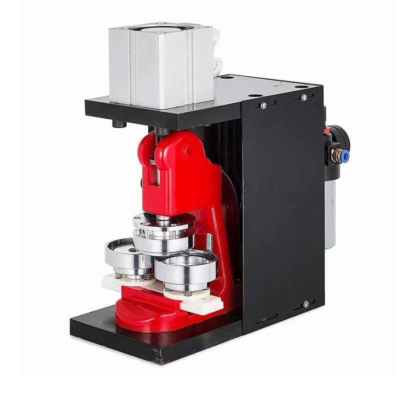 round shape 25/32/37/44/50/56/58/75mm magnet button badge machine semi-automatic photo fridge magnet machine pneumatic