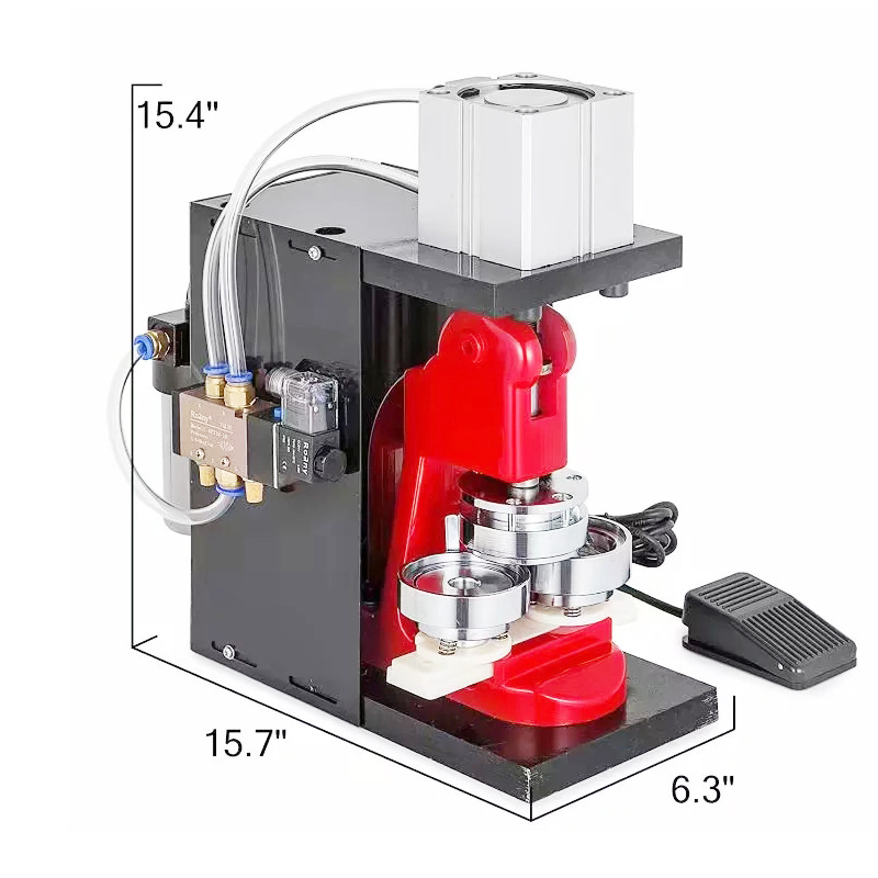 round shape 25/32/37/44/50/56/58/75mm magnet button badge machine semi-automatic photo fridge magnet machine pneumatic