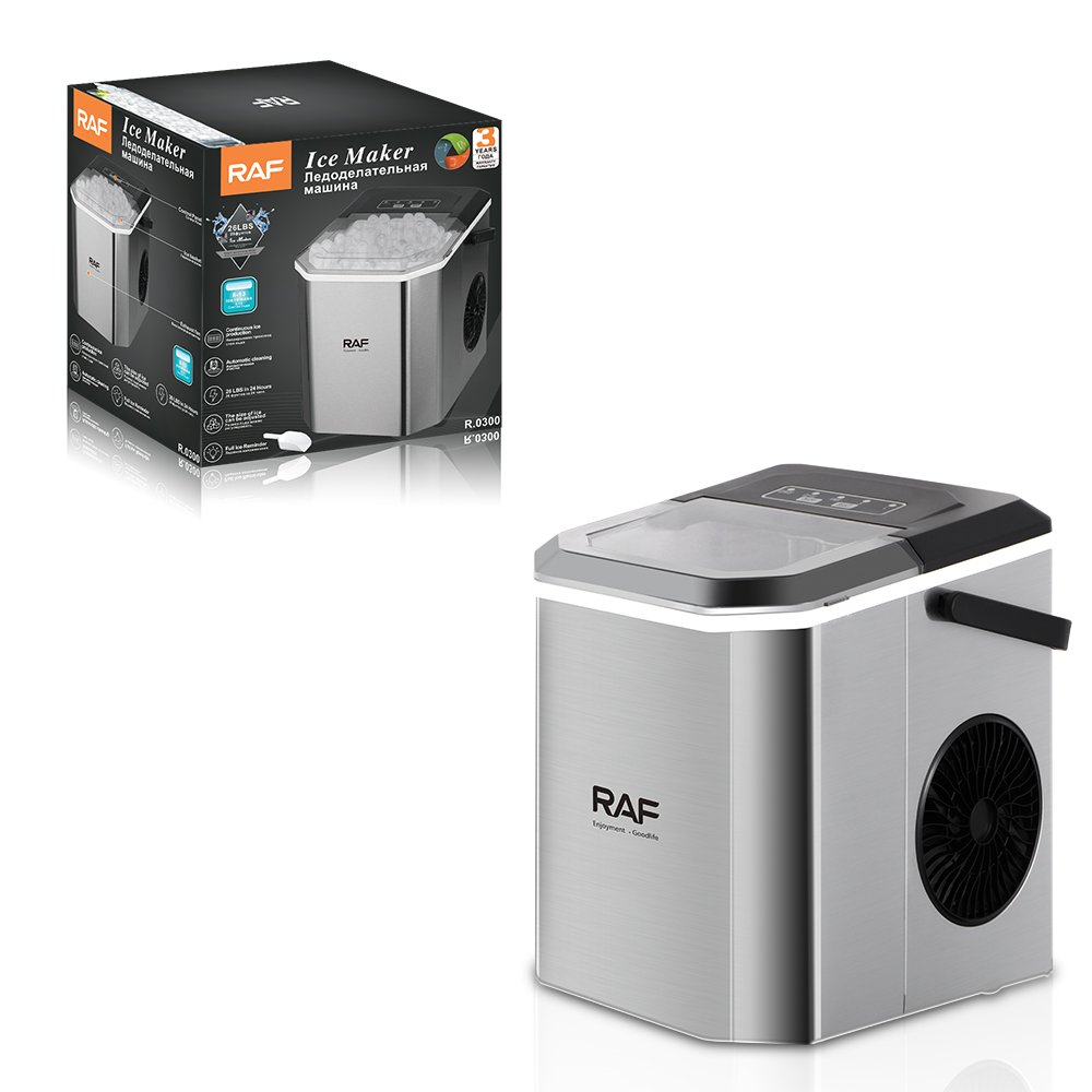 RAF New Style Wholesale Automatic Cleaning Ice Maker 12kg per day with Continuous Ice Function