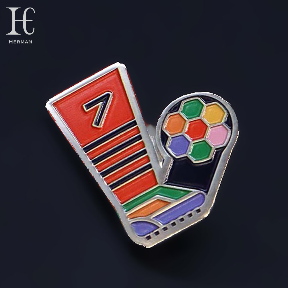 Factory custom sports event commemorative badge Corporate logo Name badge Large conference commemorative badge Team logo
