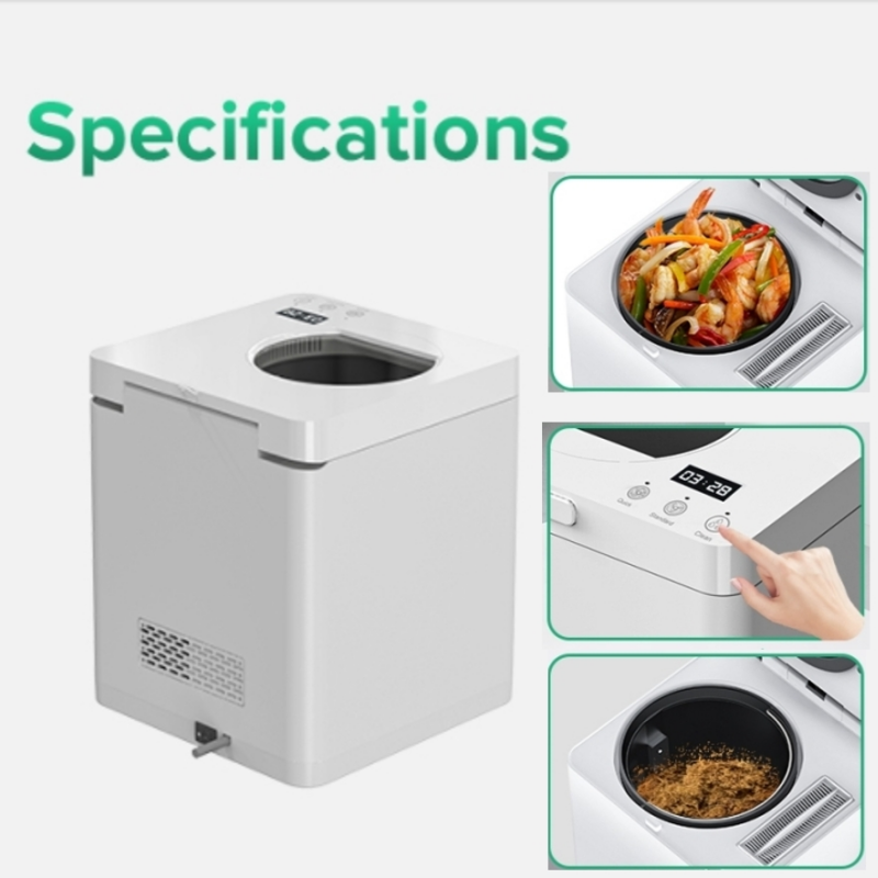 220V Household Electric Food Composter Kitchen Waste Disposal Badger Food Waste Disposer Garbage Disposals Machine