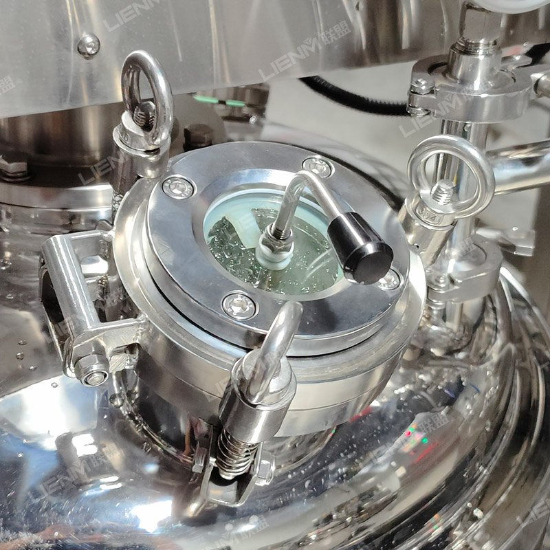 Industry 100l 300l Homogenizer Mixing Tank Face Cream Making Machine Single Layer Homogenizer Mixing Tank For Mayonaise