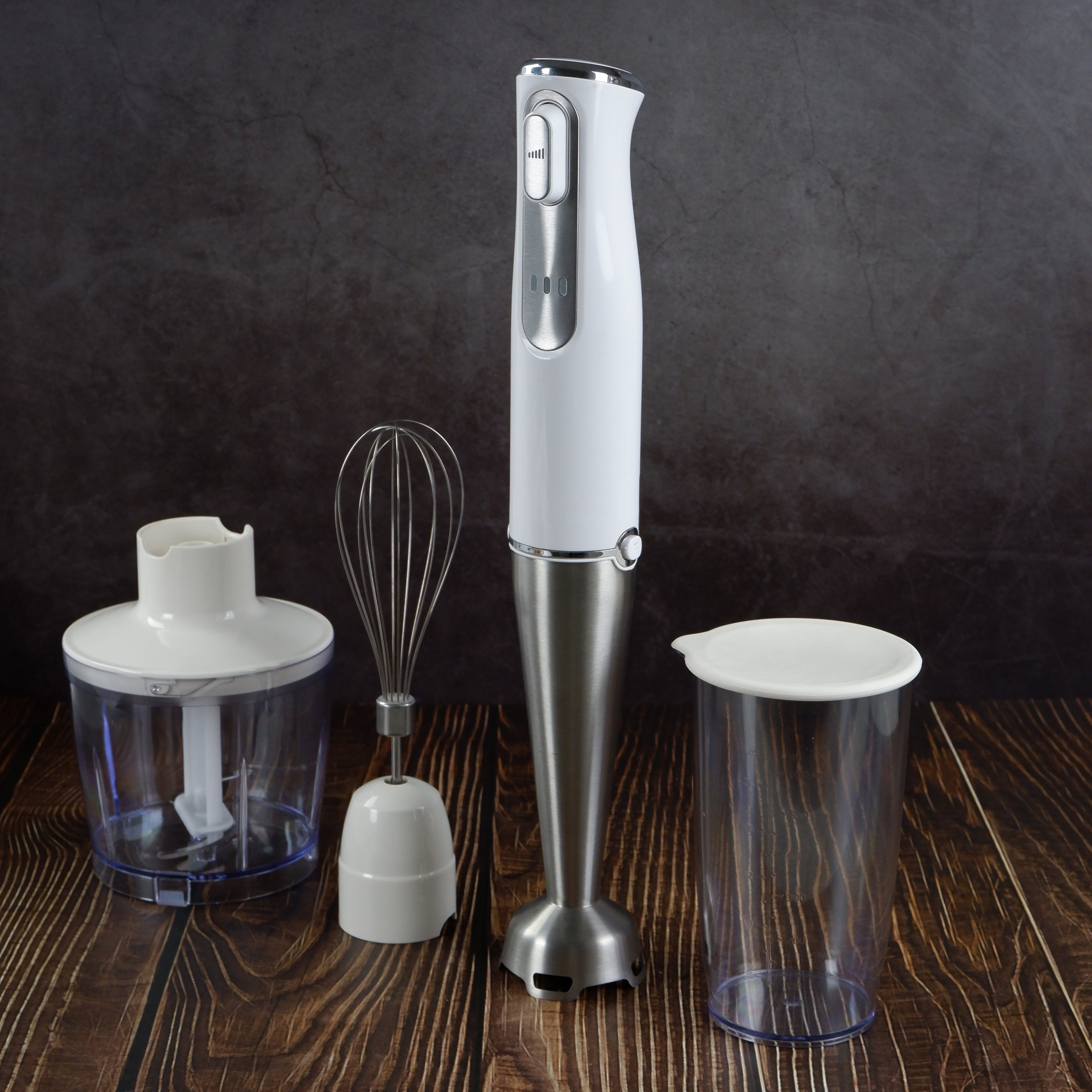 5 in 1 Hand held Blender Stainless Steel USB rechargeable household appliances battery operated hand blender for mixing in home