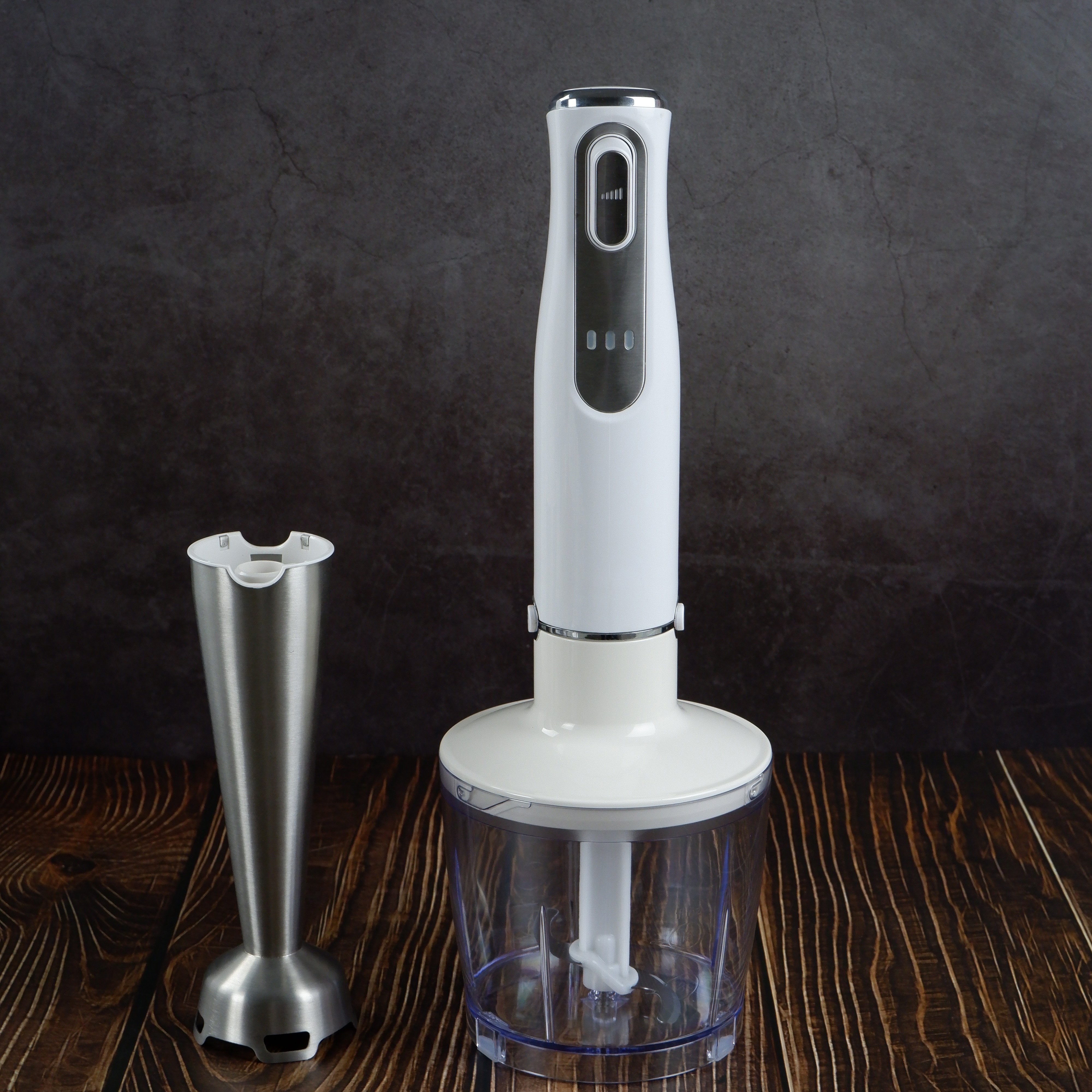5 in 1 Hand held Blender Stainless Steel USB rechargeable household appliances battery operated hand blender for mixing in home