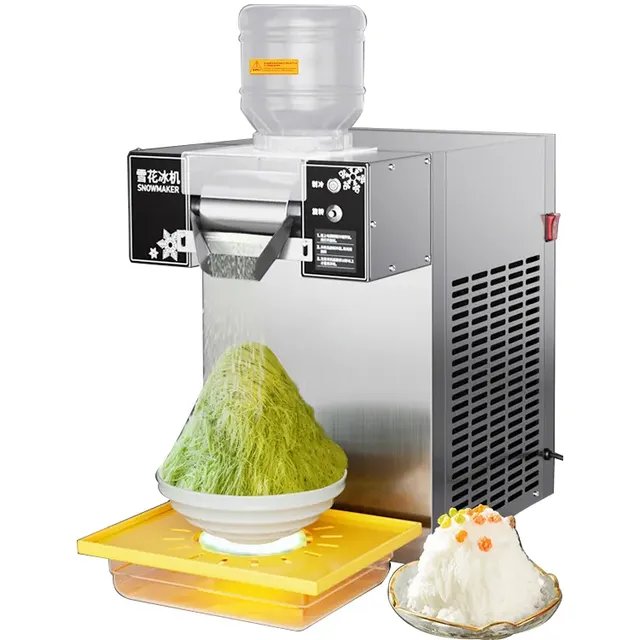 60KG 120KG 110V 220V Bingsu Shaved Machine Electric Snow Cone Ice Shaver Maker Shaved Snow Flake Machine