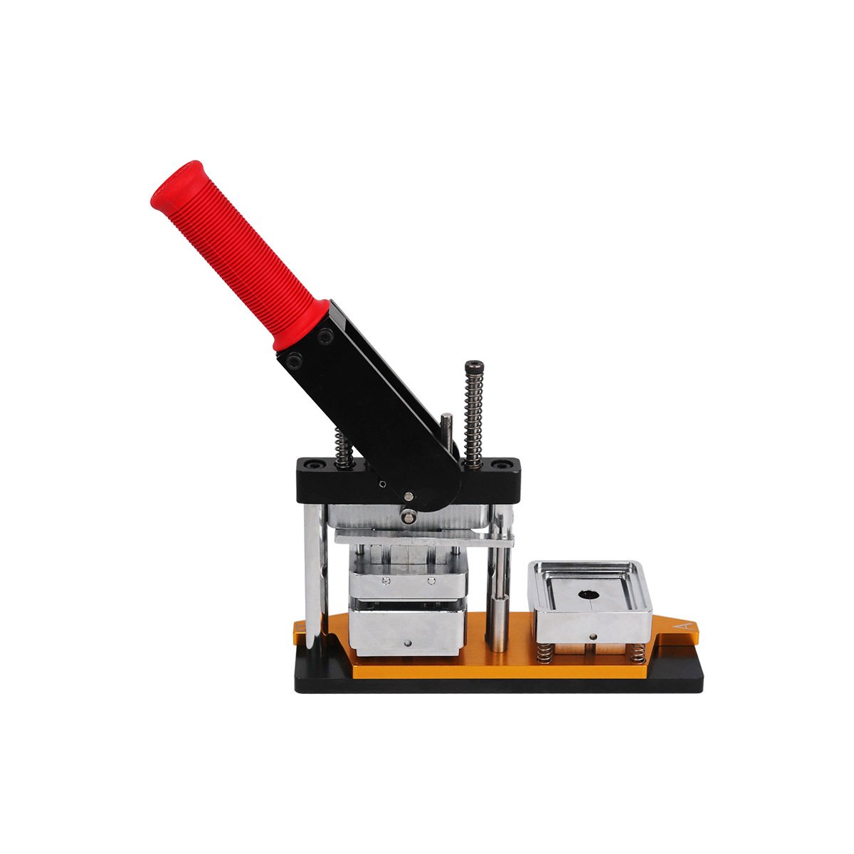 50*50mm magnet making machine 63.5X63.5mm square-fridge-magnet-making-machine hand press magnetic machine photo