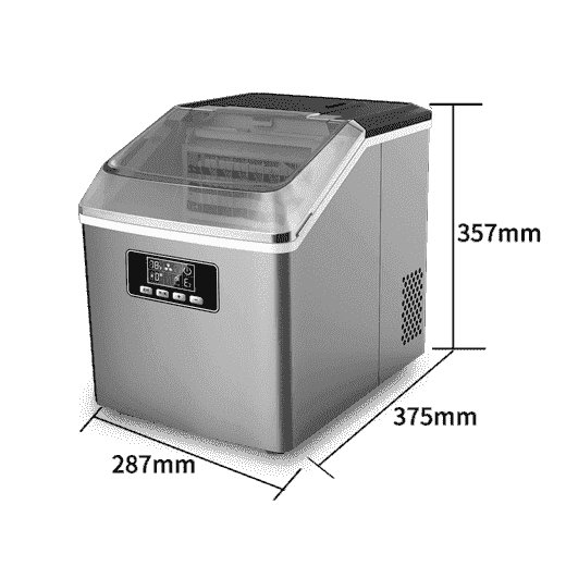 Countertop Ice Maker 25kg Automatic Commercial Home Cube Ice Making Small Mini Portable Ice Maker Machine For Business Beverage